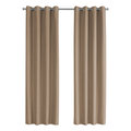 Monarch Specialties Curtain Panel, 2pcs Set, 54"W X 84"L, Grommet, Bedroom, Kitchen, Thermal Insulation, Brown I 9838